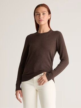 Quince - Lightweight Cotton Cashmere Crew Sweater